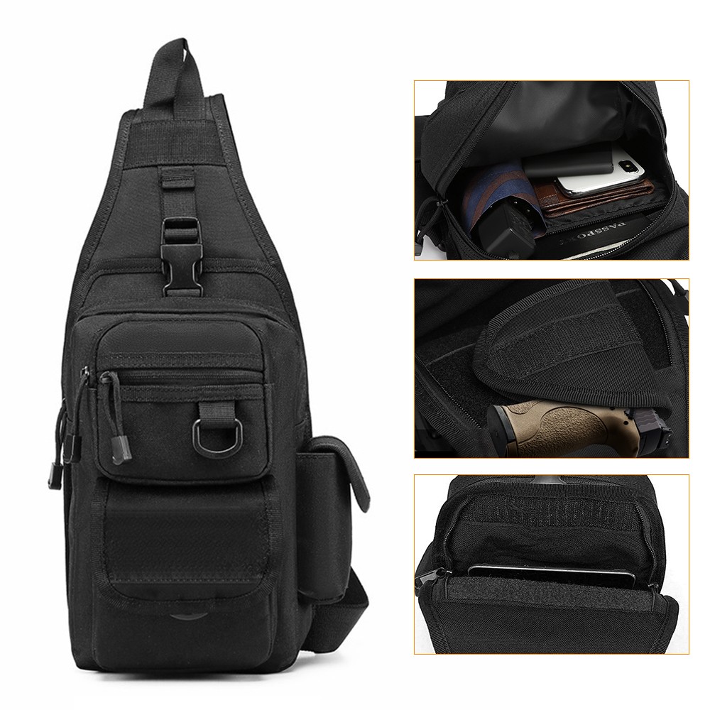 Tactical Pistol Bag Concealed  - Edc Concealed Carry Sling Bag review and price