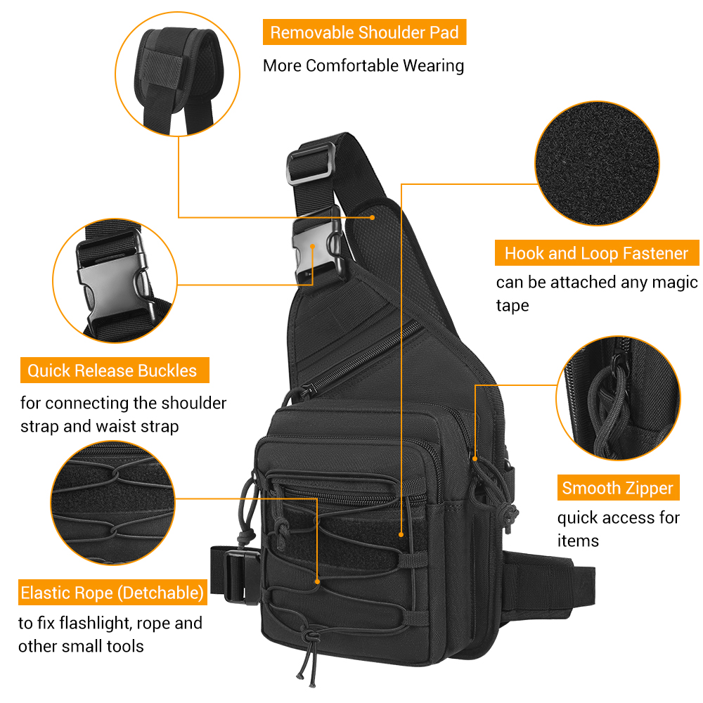Outdoor Gun Holster Bag Concea - Edc Concealed Carry Sling Bag review and price