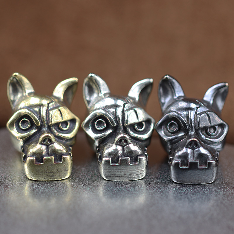 Bulldog Head Brass Knife Bead  - Edc Carry Kit review and price