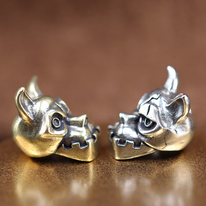 Bulldog Head Brass Knife Bead  - Edc Carry Kit review and price